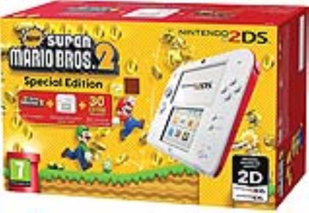 NINTENDO Nintendo 2DS console bianco e rosso + Super Mario Bros. 2 bundle